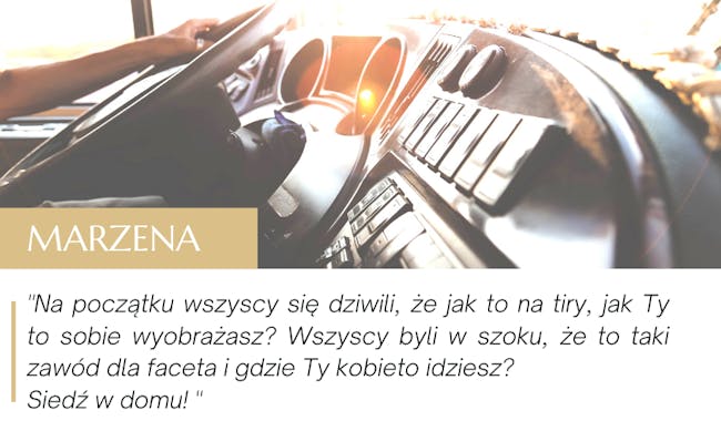Kobieta za kierownicą – Marzena o pracy w HKP